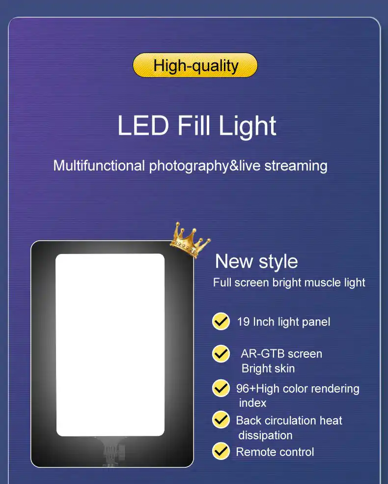 19 Inch LED Fill Light Panel with a stand Best Price in Sri Lanka | ido.lk