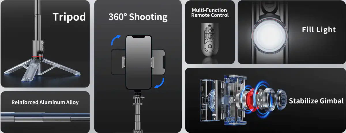 L19s Stabilizer Smartphone Gimbal Mini Portable Selfie Stick in Sri lanka | ido.lk