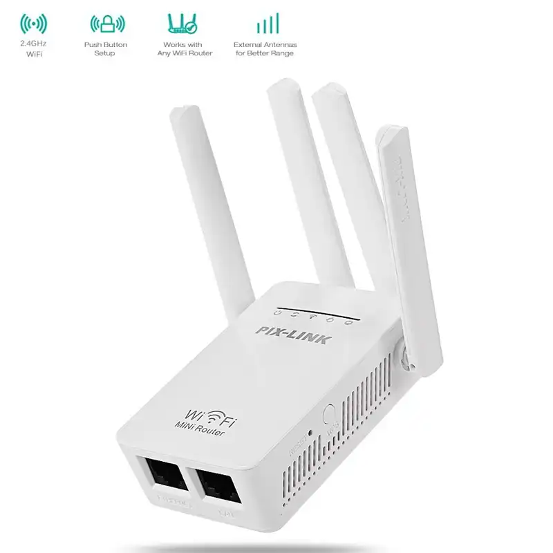 Pix Link WiFi Repeater Wireless-N Range Extender LV-WR02EQ Sri Lanka | ido.k