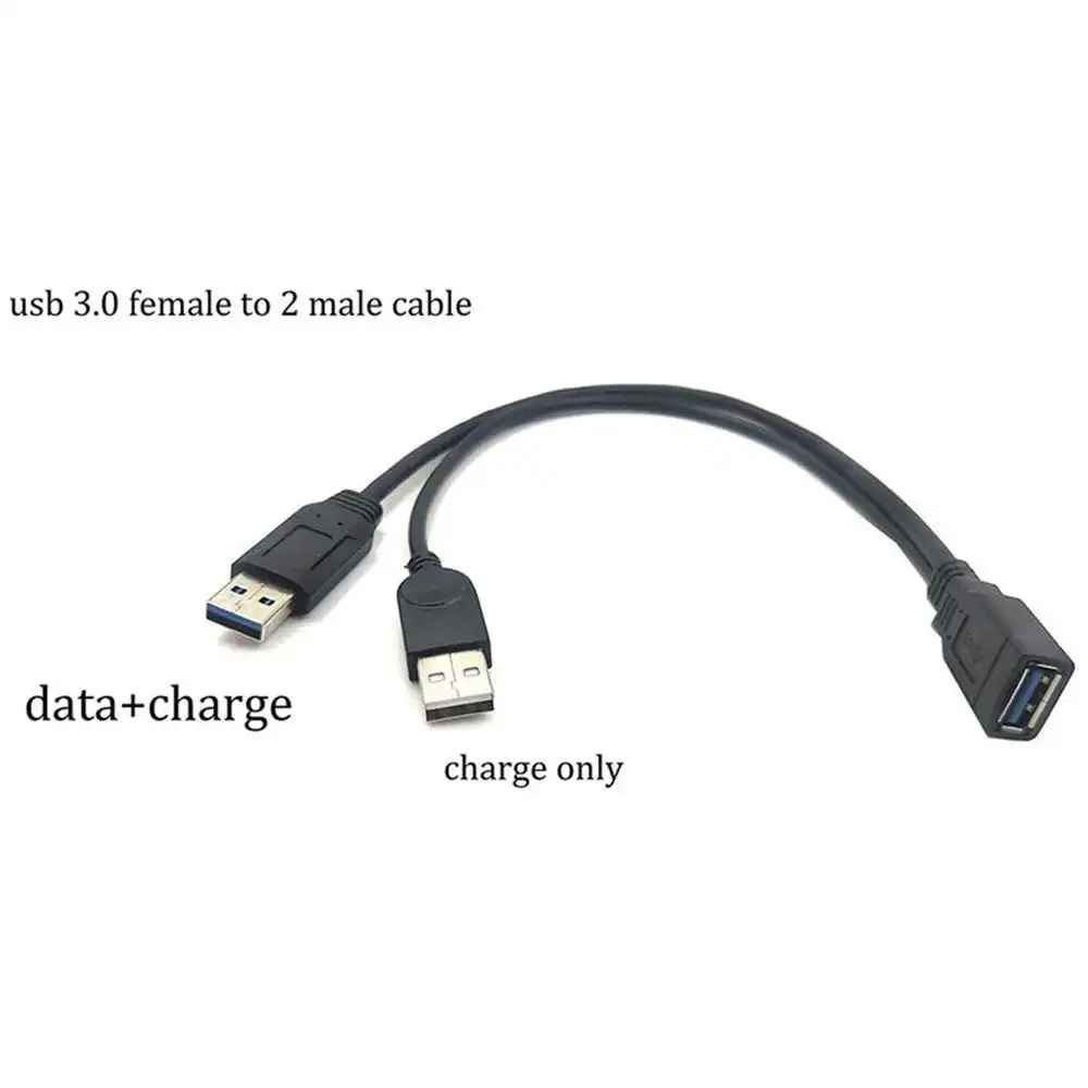USB 3.0 Female to Dual USB Male Extra Power Data Extension in Sri Lanka | ido.lk