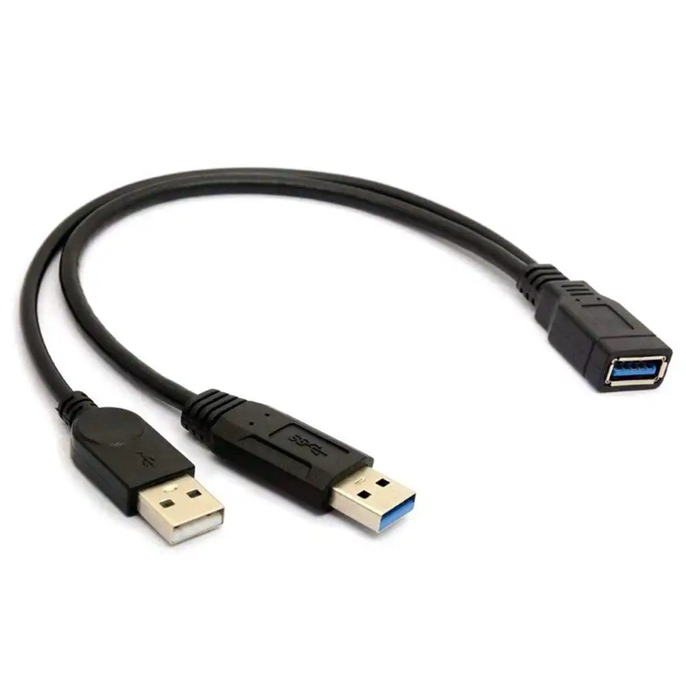 USB 3.0 Female to Dual USB Male Extra Power Data Extension in Sri Lanka | ido.lk