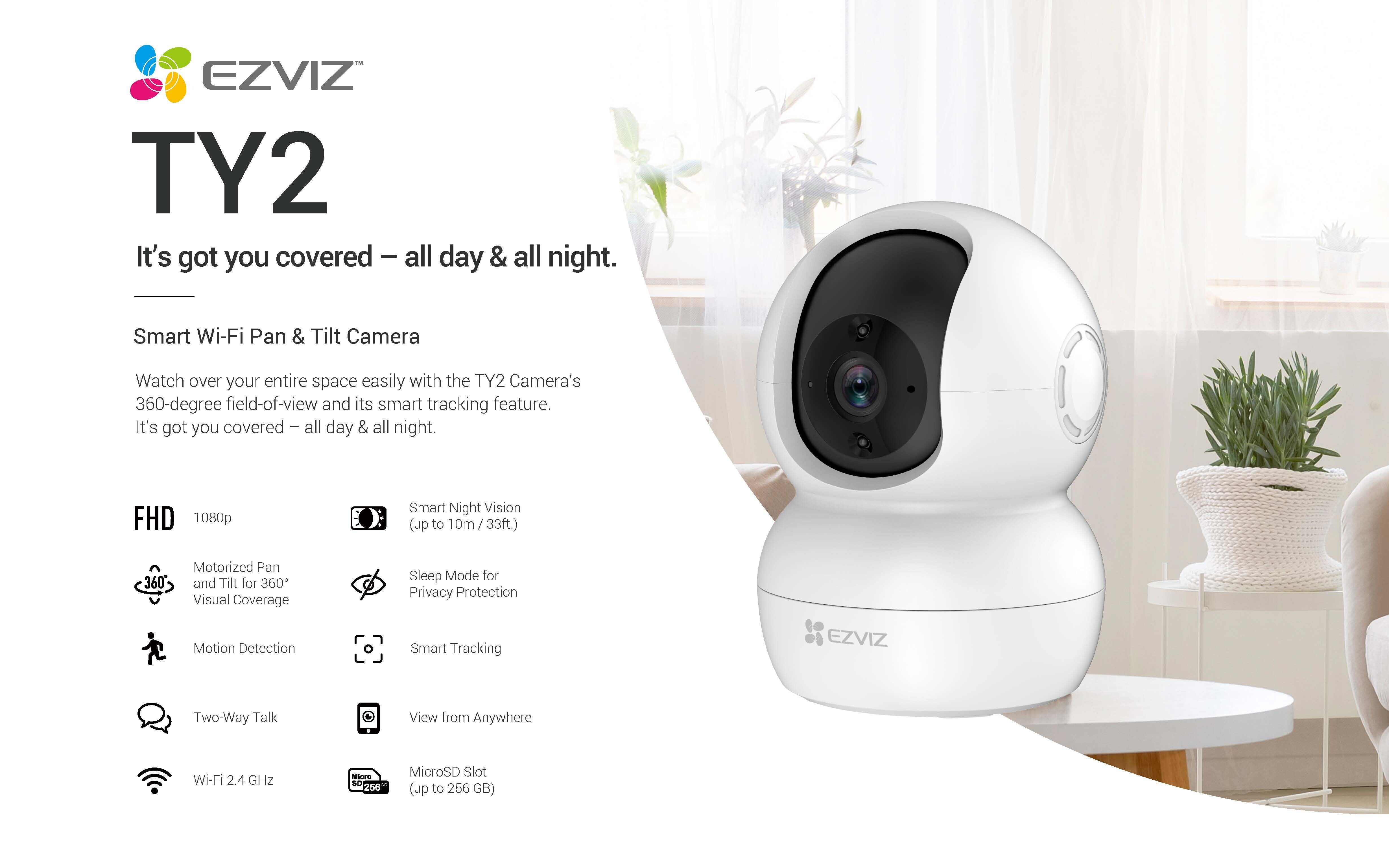 EZVIZ Smart Home Security WiFi Camera TY2 FHD 1080P Sri Lanka | ido.lk