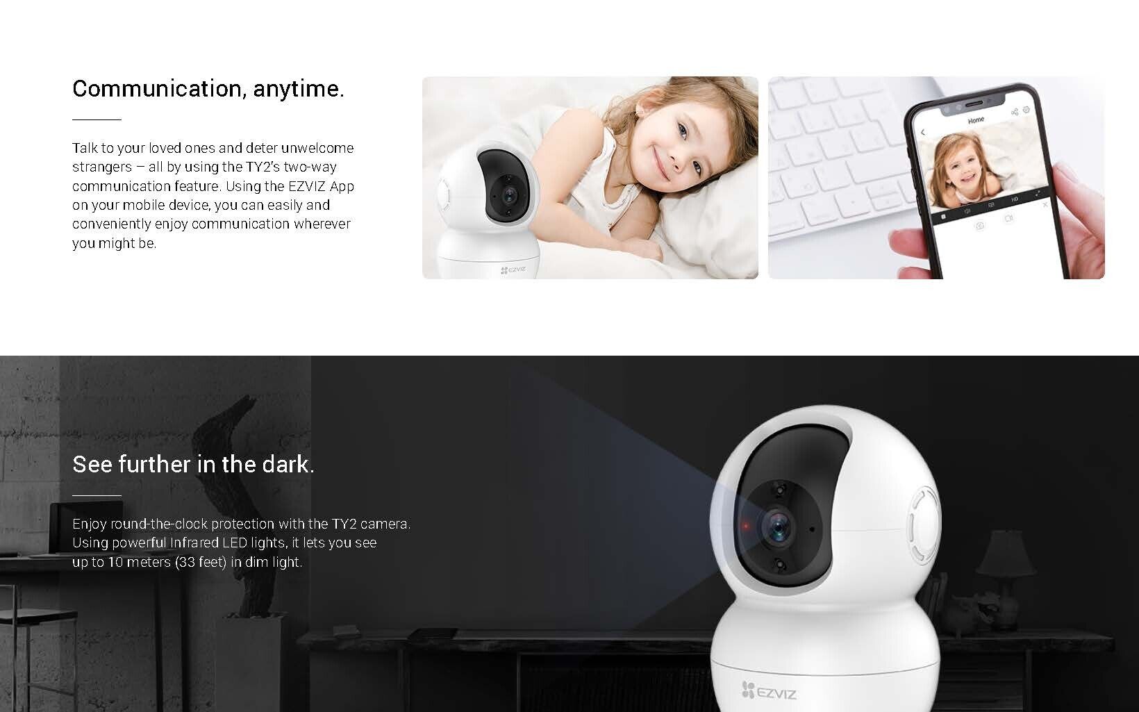 EZVIZ Smart Home Security WiFi Camera TY2 FHD 1080P Sri Lanka | ido.lk