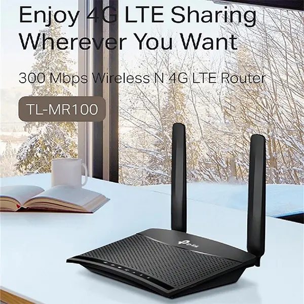 TP Link 4G LTE Router 300 Mbps Wireless N TL-MR100 @ ido.lk