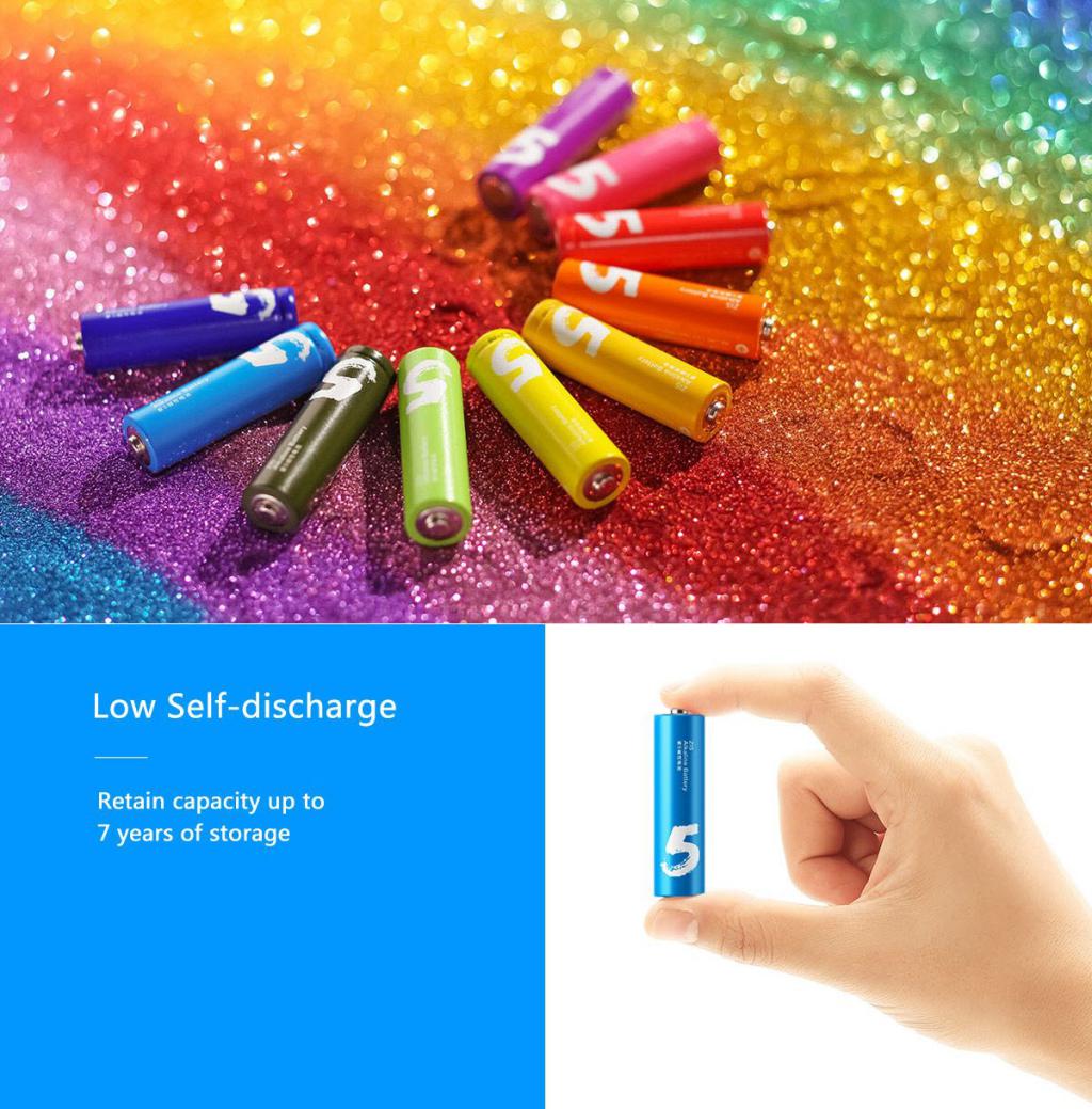 Xiaomi Mi Z15 Alkaline Rainbow Battery Pack 10Pcs in Sri Lanka | ido.lk
