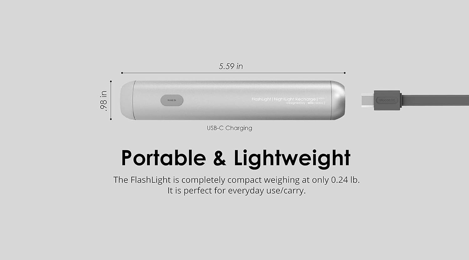 Rechargeable Clamp Reading Light Allocacoc Flashlight Clip in Sri Lanka | ido.lk