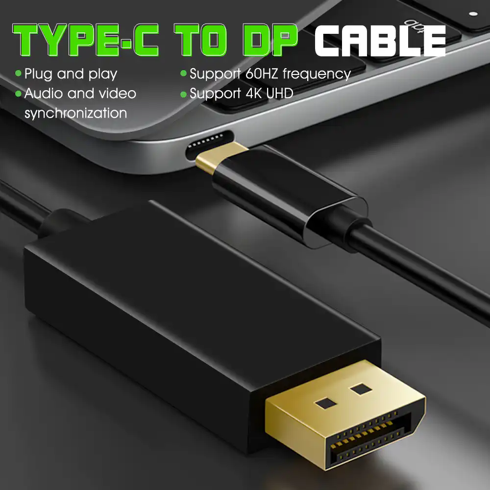 USB C to DisplayPort Cable Type C to DP Converter 1.5M 4K@60Hz in Sri Lanka | ido.lk