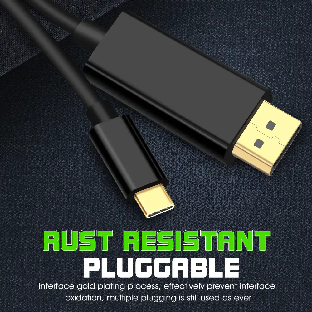 USB C to DisplayPort Cable Type C to DP Converter 1.5M 4K@60Hz in Sri Lanka | ido.lk