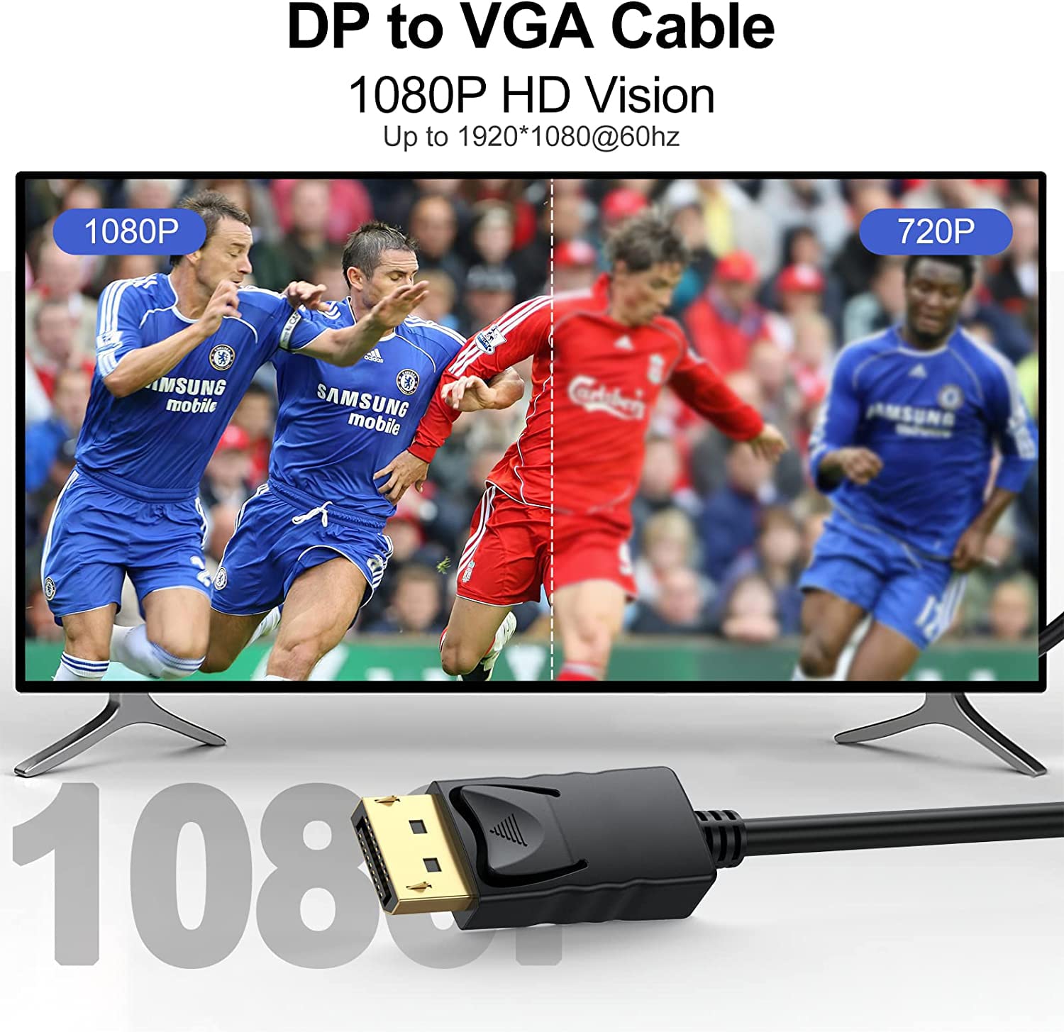 DisplayPort to VGA Cable for Convert DP Male to VGA Male 1.5M in Sri Lanka | ido.lk