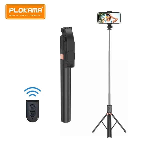 Bluetooth Selfie Stick with Remote Control PLOKAMA Live-K9 1.7M@ido.lk