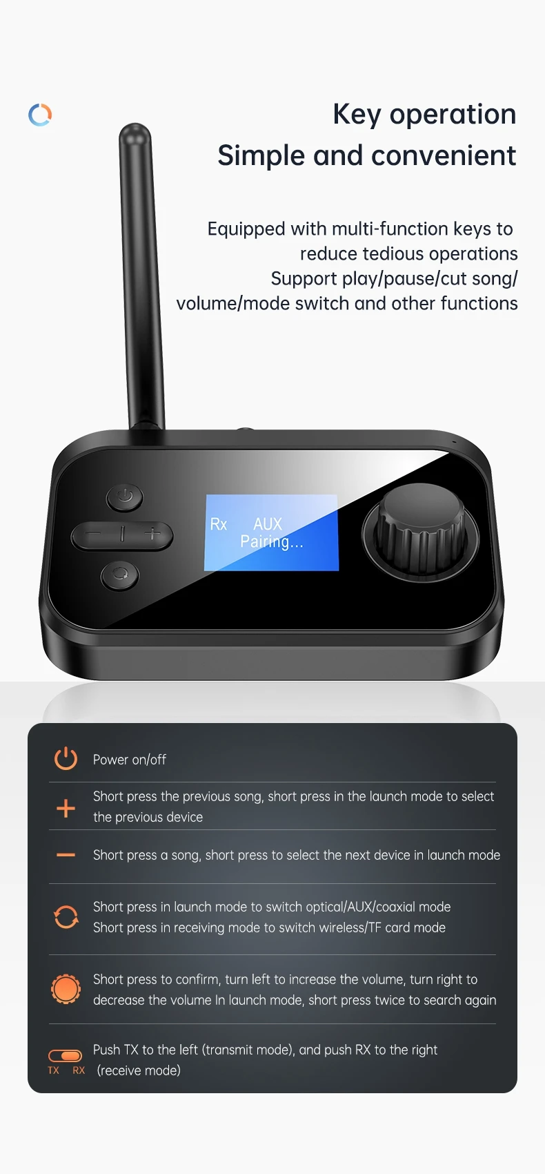 Bluetooth 5.1 Audio Transmitter Receiver 6 in 1 Wireless Transmitter in Sri Lanka | ido.lk