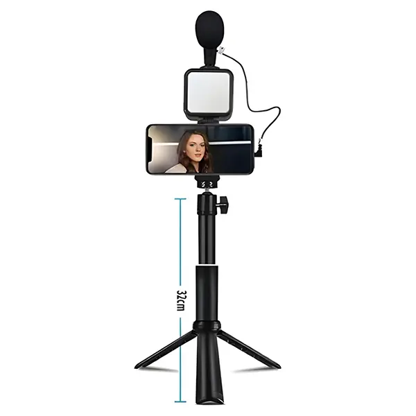 Video Making Kit Video Live Recording Vlogging Set Plokama PK-772 @ido.lk