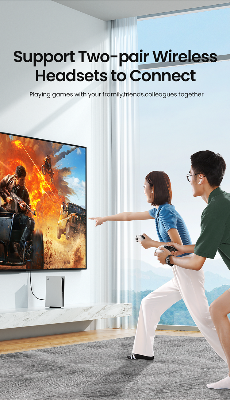 Ugreen USB Bluetooth 5.0 Audio Transmitter CM 408 in Sri Lanka | ido.lk