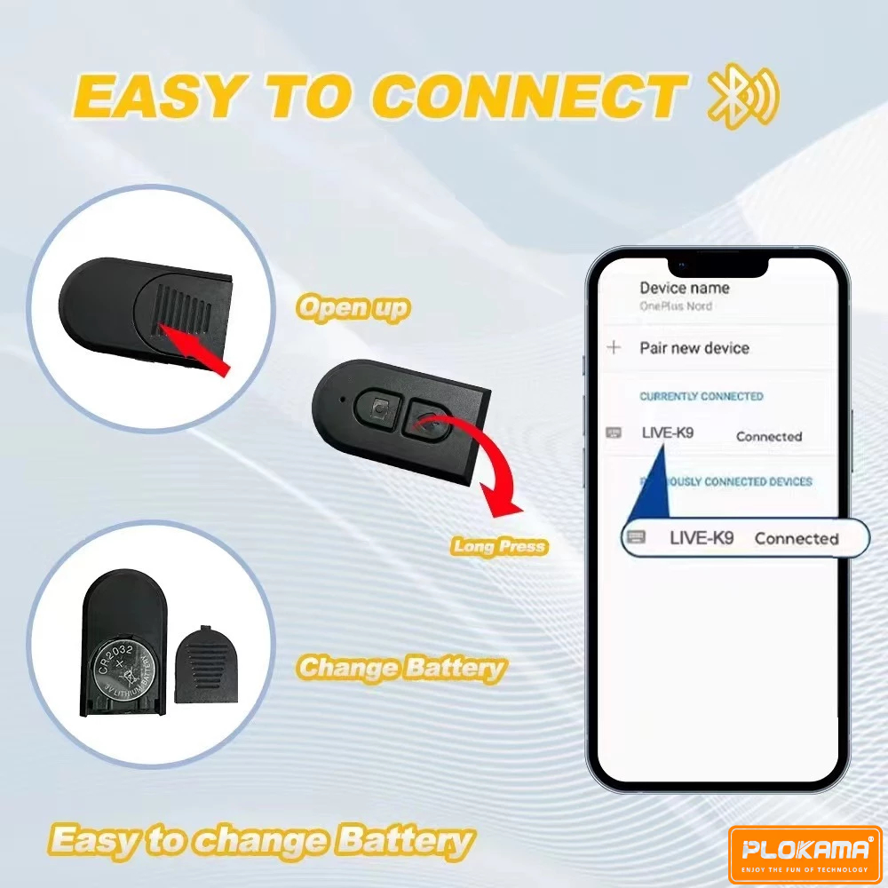 Bluetooth Selfie Stick with Light PLOKAMA K9 in Sri Lanka | ido.lk