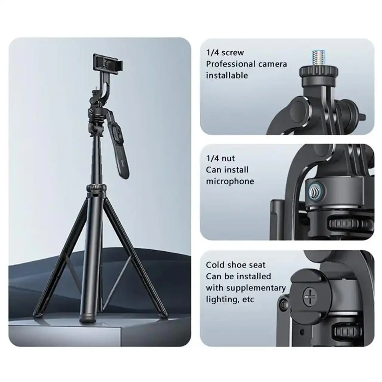 YESIDO Multifunctional Tripod Stand and Selfie Stick in Sri Lanka | ido.lk