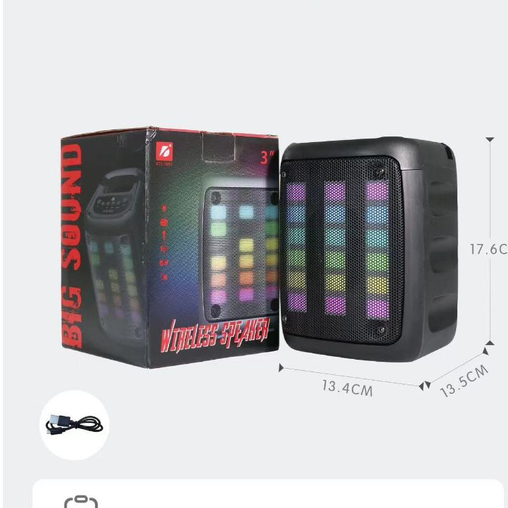 KTS-1897 Mini Bluetooth Speaker 3inch with Mic Port in Sri Lanka | ido.lk