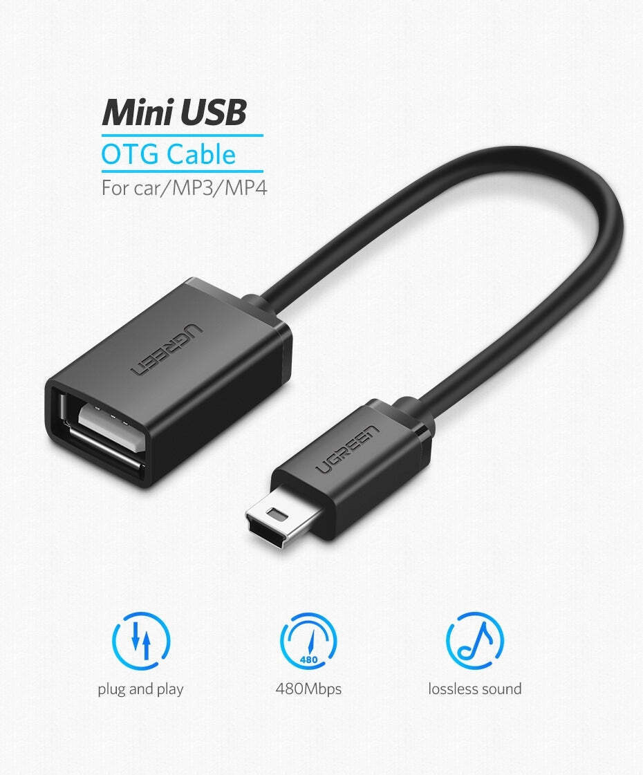 UGREEN Mini USB Male to USB Female OTG Cable 10383 in Sri Lanka | ido.lk