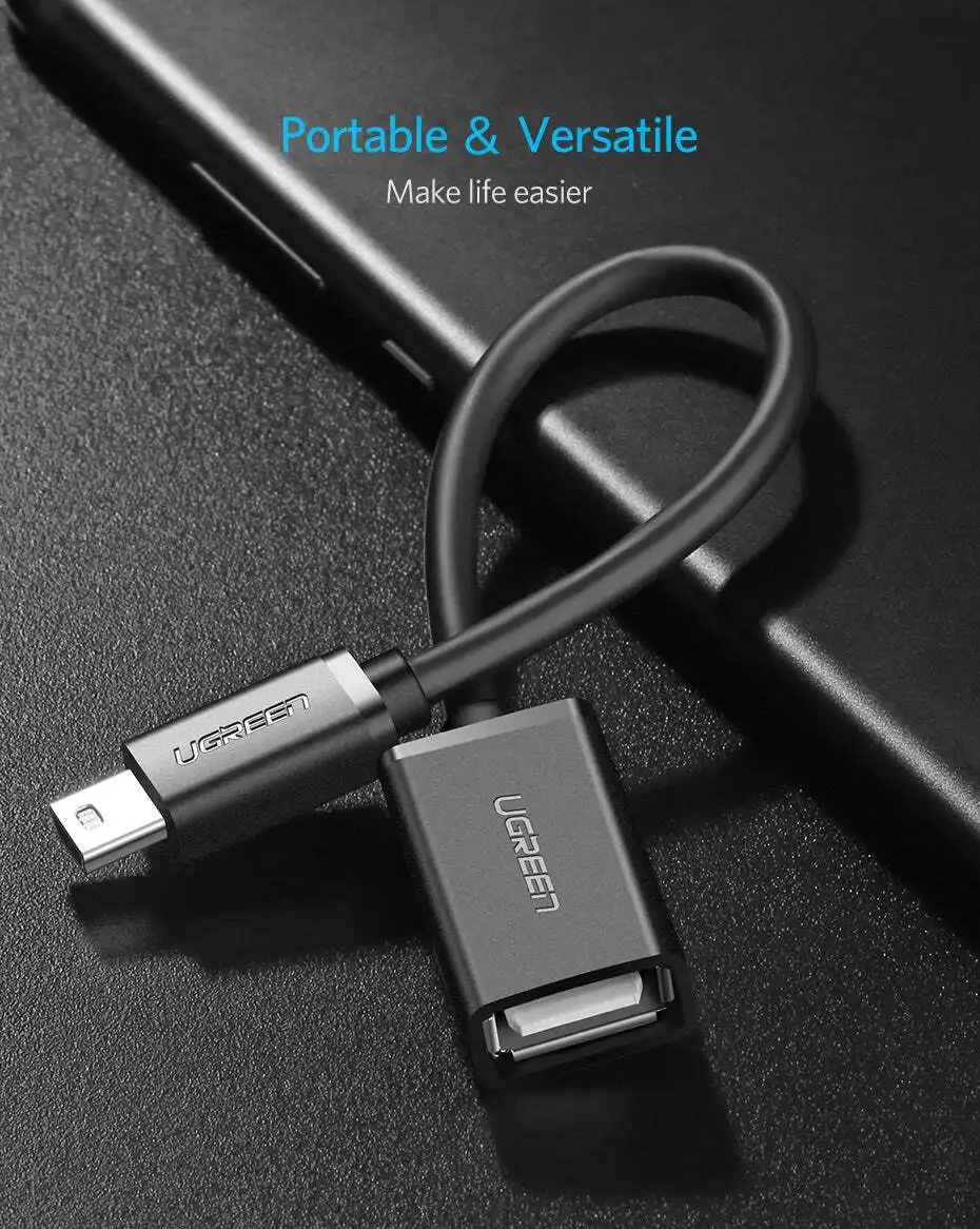 UGREEN Mini USB Male to USB Female OTG Cable 10383 in Sri Lanka | ido.lk