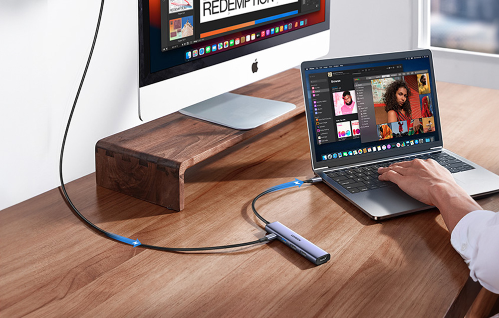 UGREEN USB-C to HDMI USB HUB Adapter 5 in 1 CM478 in Sri Lanka | ido.lk