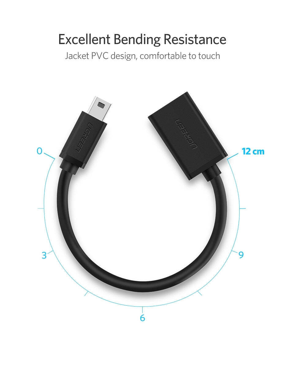UGREEN Mini USB Male to USB Female OTG Cable 10383 in Sri Lanka | ido.lk
