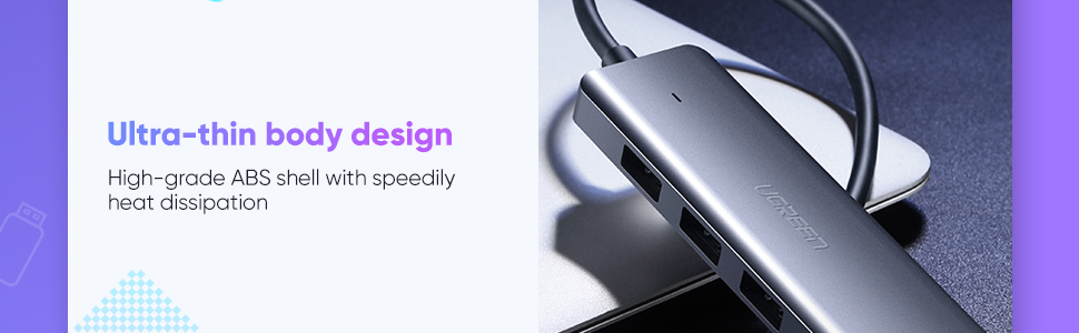 Ugreen USB C 4 Port USB 3.0 HUB 4 in 1 CM219 in Sri Lanka | ido.lk