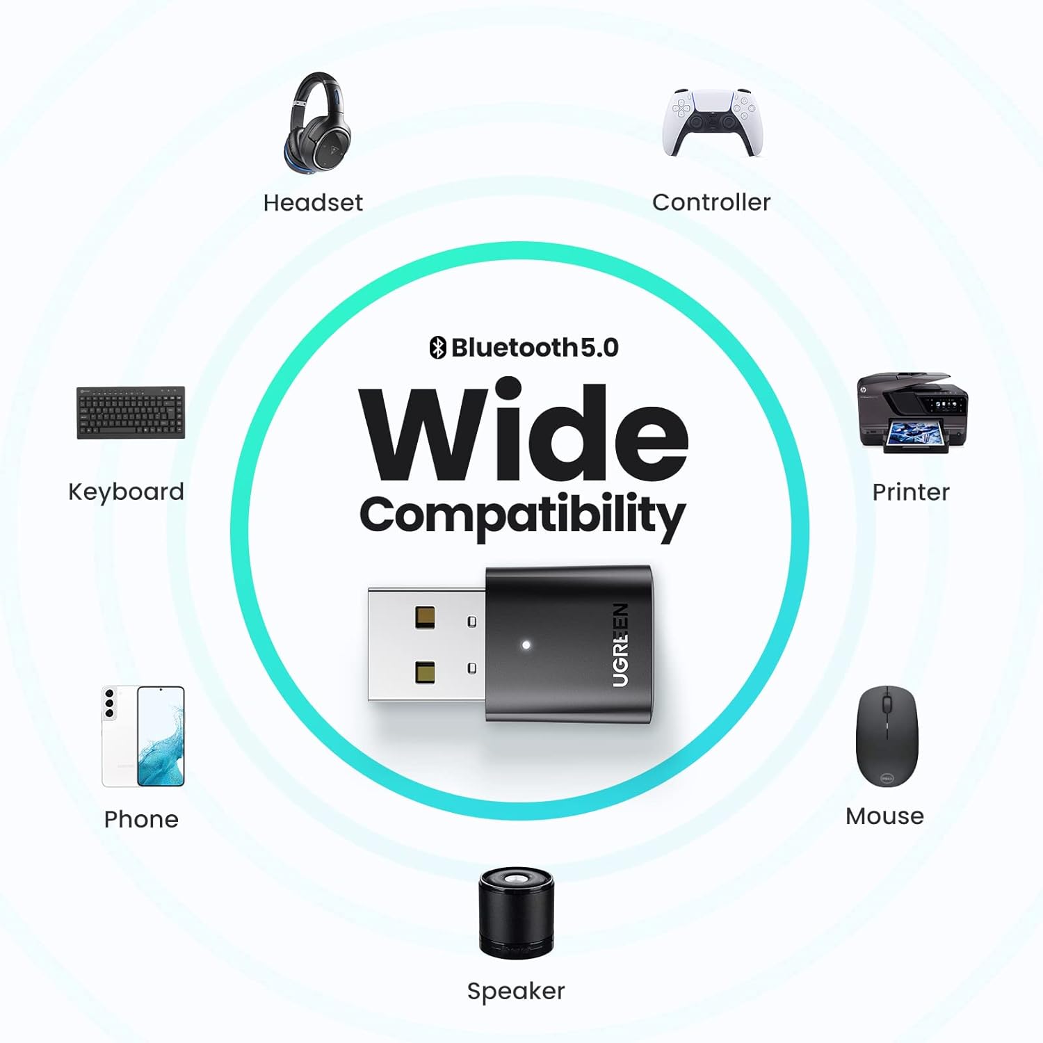 Ugreen Bluetooth 5.0 USB Adapter CM390 P/N 80889 in Sri Lanka | ido.lk