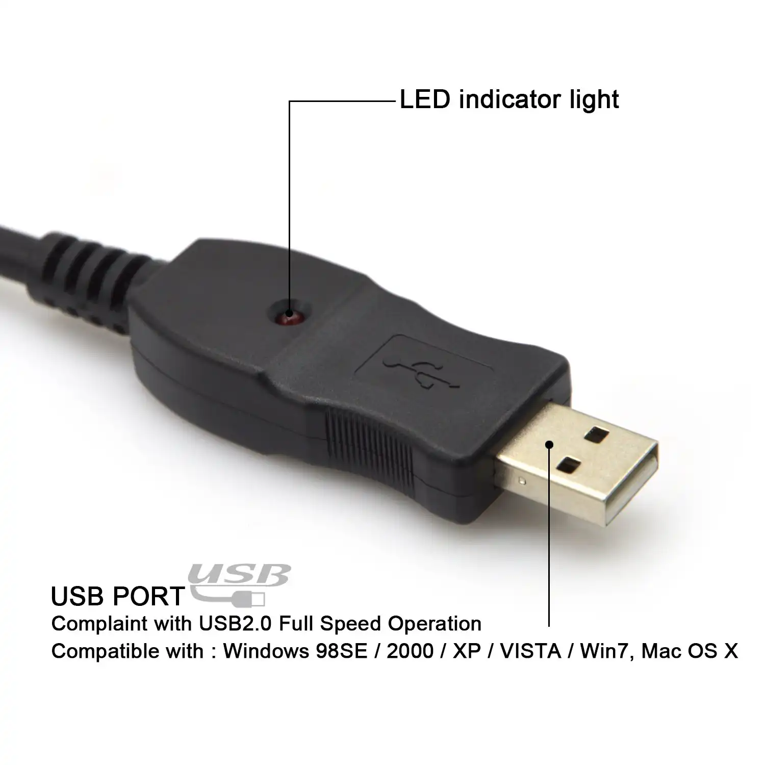 USB To 6.5mm Jack Audio Adapter Converter USB Guitar Cable in Sri Lanka | ido.lk