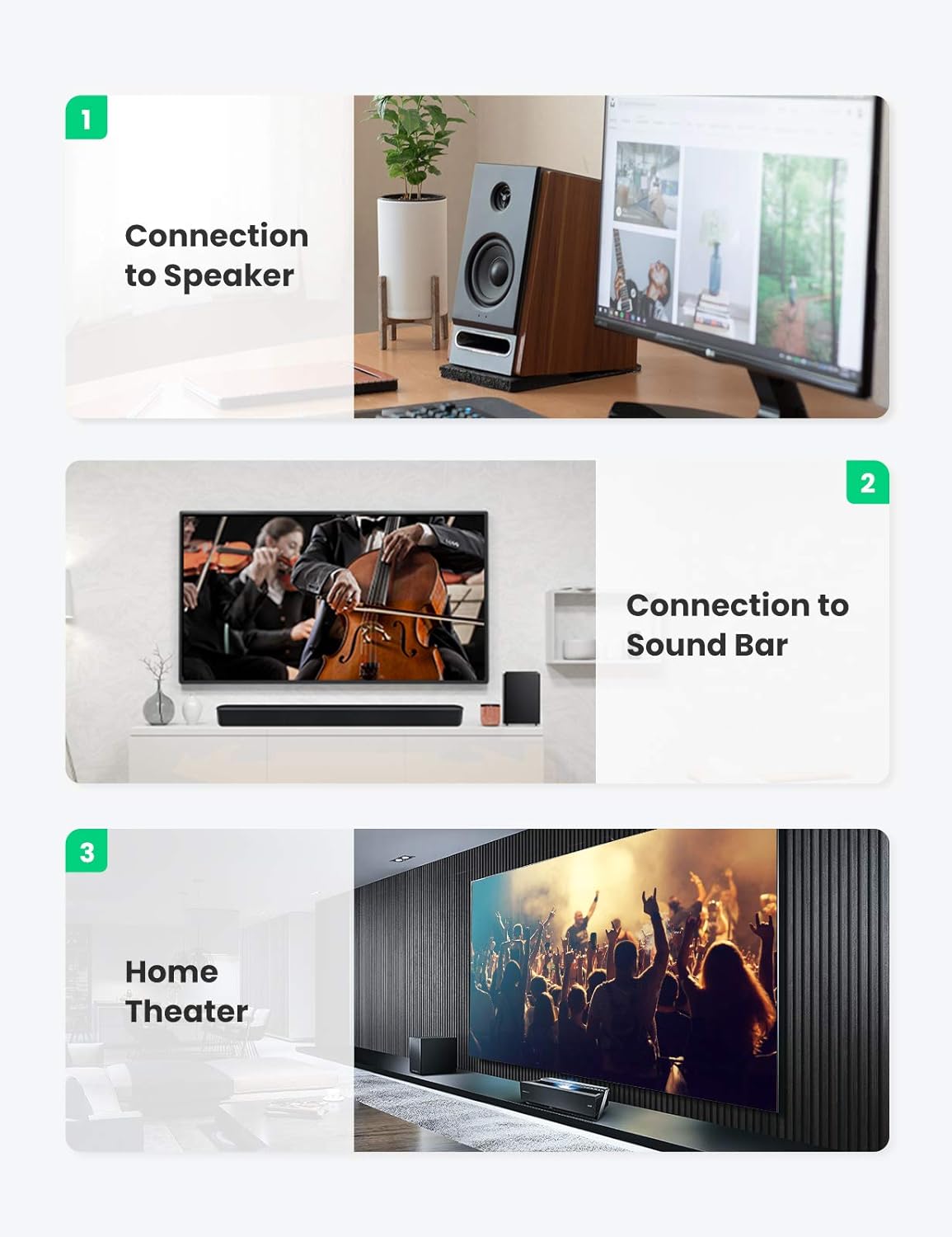 UGREEN HiFi RCA Coaxial Audio Cable Copper Case Braid 1M AV155 in Sri Lanka | ido.lk