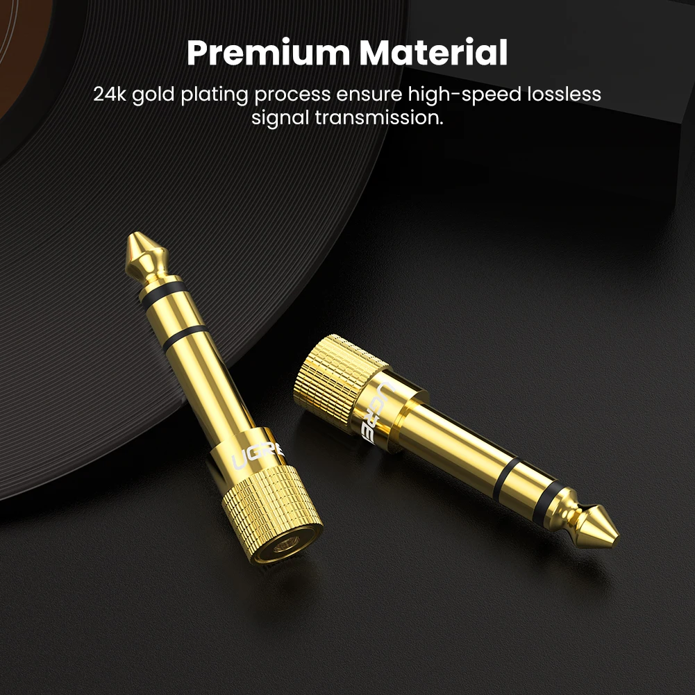 UGREEN 6.35mm Male to 3.5mm Female Audio Jack Adapter 20503 in Sri Lanka | ido.lk