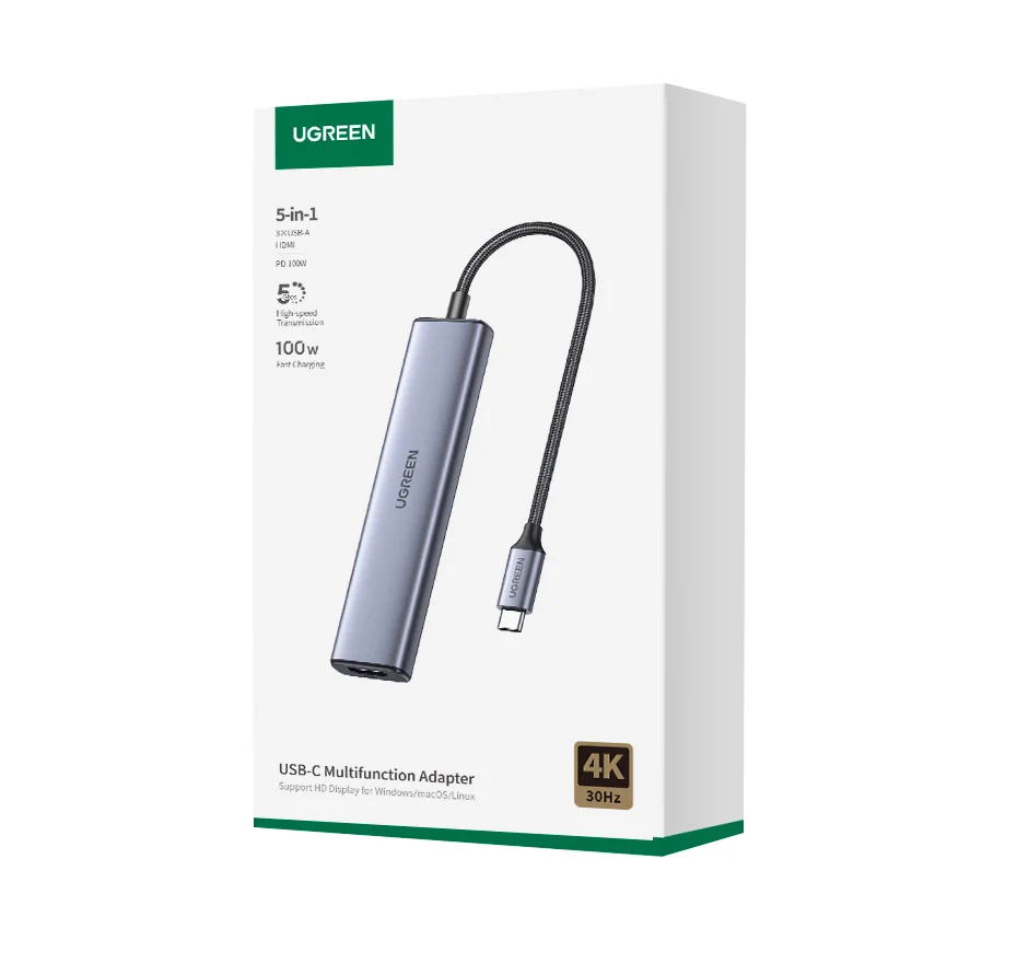 UGREEN USB-C to HDMI USB HUB Adapter 5 in 1 CM478 in Sri Lanka | ido.lk