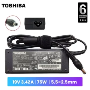 TOSHIBA Laptop Charger Power Adapter 19V 3.42A 75W@ido.lk