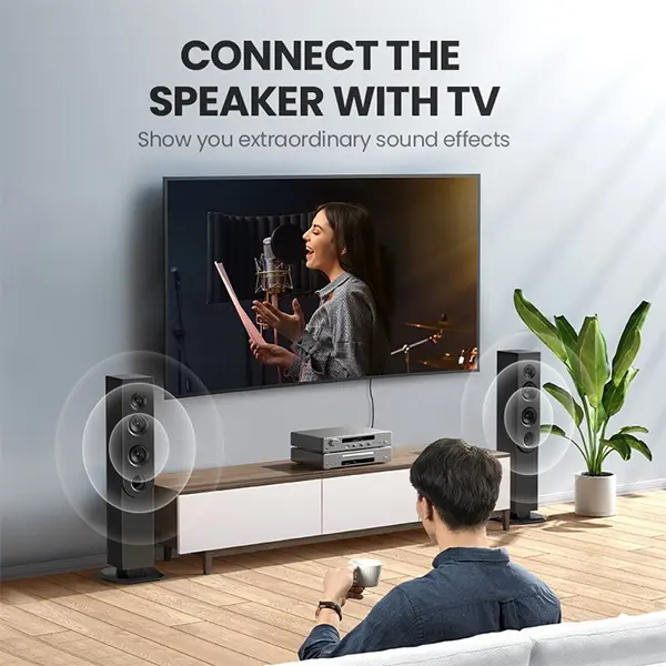 UGREEN HiFi RCA Coaxial Audio Cable Copper Case Braid 1M AV155 Sri Lanka @ido.lk