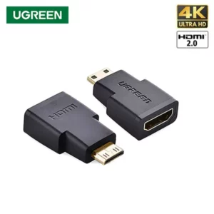 UGREEN Mini HDMI Male To HDMI Female Adapter 20101@ido.lk