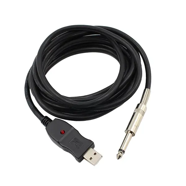 USB To 6.5mm Jack Audio Adapter Converter USB Guitar Cable @ ido.lk