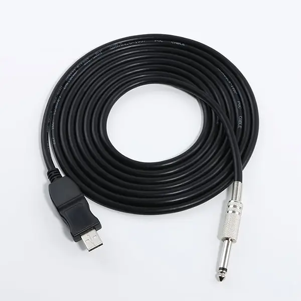 USB To 6.5mm Jack Audio Adapter Converter USB Guitar Cable@ ido.lk