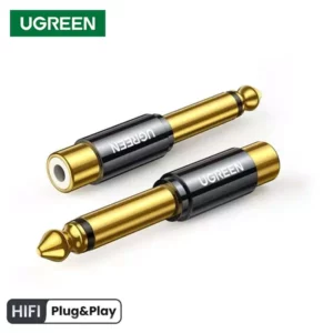 Ugreen 6.35mm Male to RCA Female Adapter 80731@ido.lk
