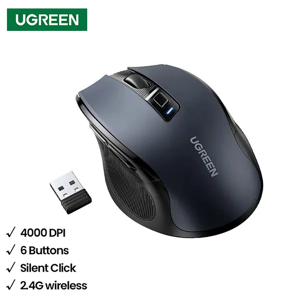Ugreen Ergonomic Wireless Mouse 90545 MU006@ido.lk