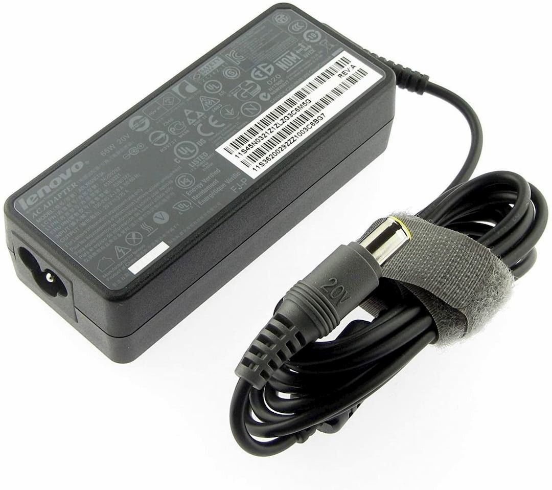 Lenovo Laptop Charger Power Adapter 20V 3.25A 65W Round Pin ido.lk