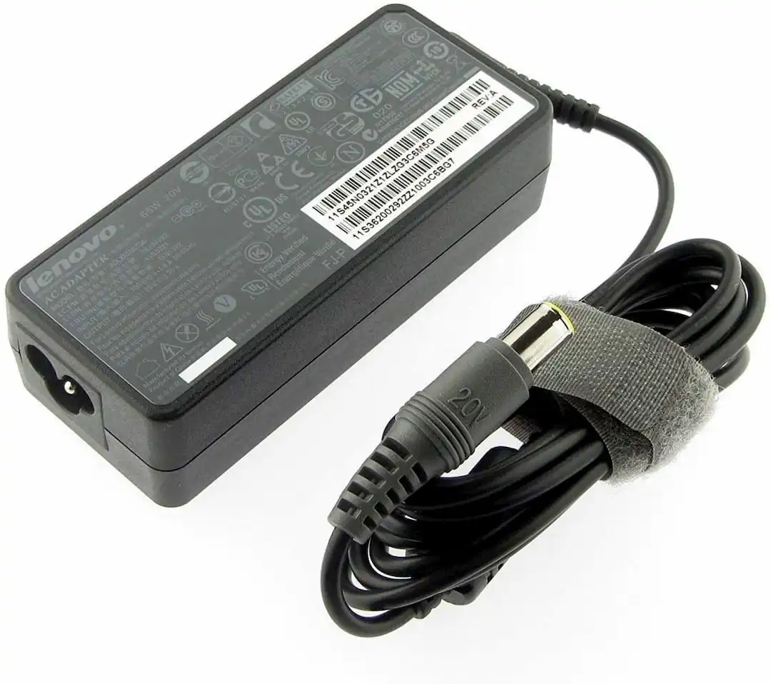 Lenovo Laptop Charger Power Adapter 20V 3.25A 65W Round Pin ido.lk