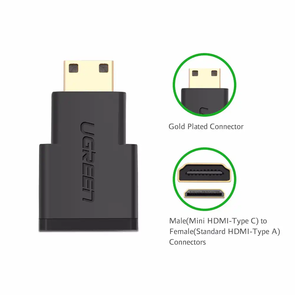 UGREEN Mini HDMI Male To HDMI Female Adapter 20101 in Sri Lanka | ido.lk