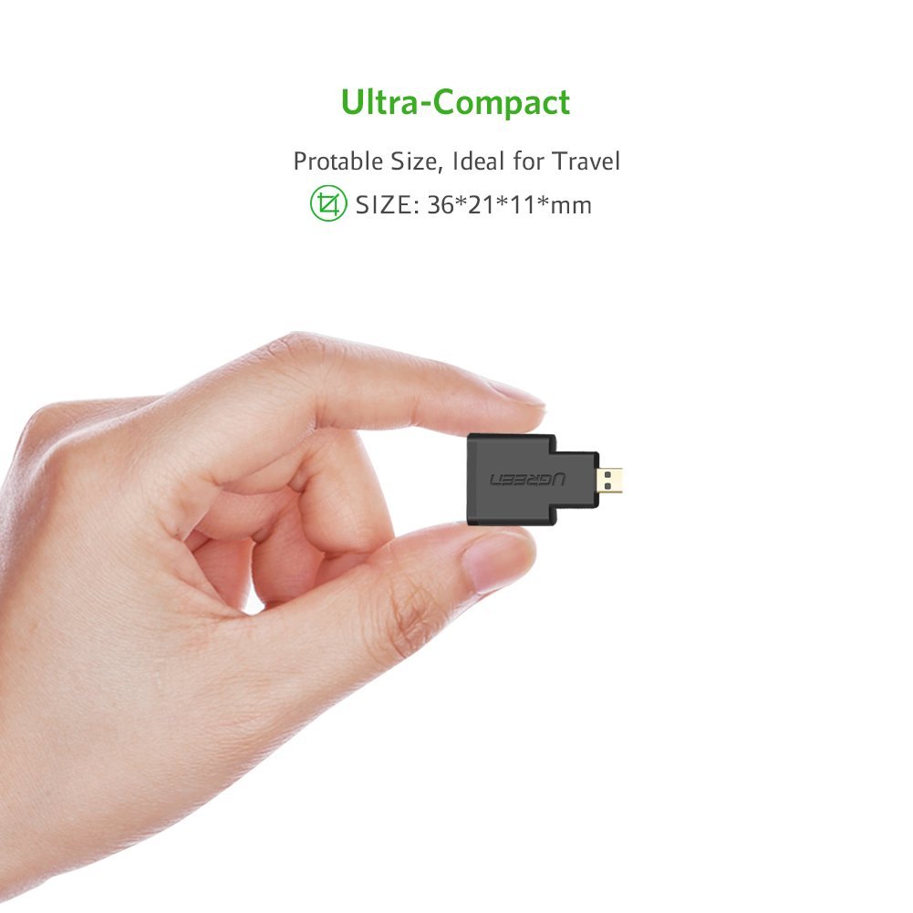 UGREEN Micro HDMI Male to HDMI Female Adapter 20106 in Sri Lanka | ido.lk