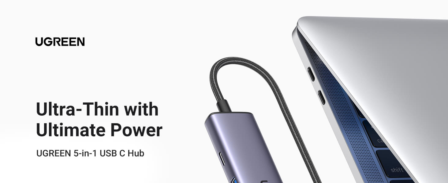 Ugreen 5-in-1 USB-C Hub (100W PD, 4K@30Hz HDMI) in Sri Lanka | ido.lk 