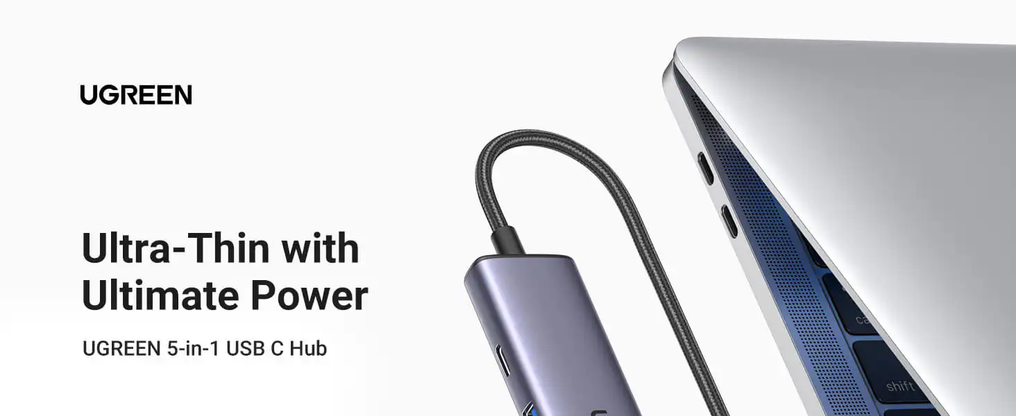 Ugreen 5-in-1 USB-C Hub (100W PD, 4K@30Hz HDMI) in Sri Lanka | ido.lk