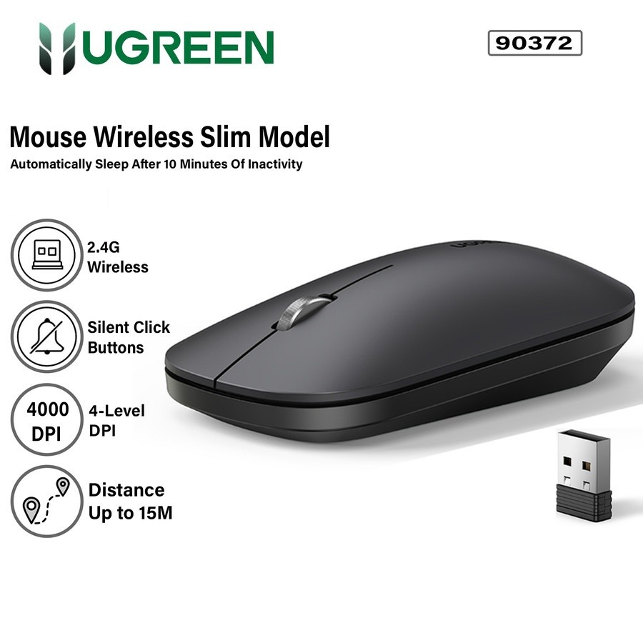 UGREEN Slim Silent Wireless Mouse 4000 DPI 90372 in Sri Lanka | ido.lk