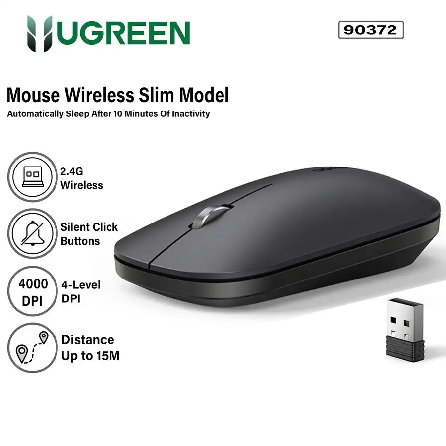 UGREEN Slim Silent Wireless Mouse 4000 DPI 90372 in Sri Lanka | ido.lk