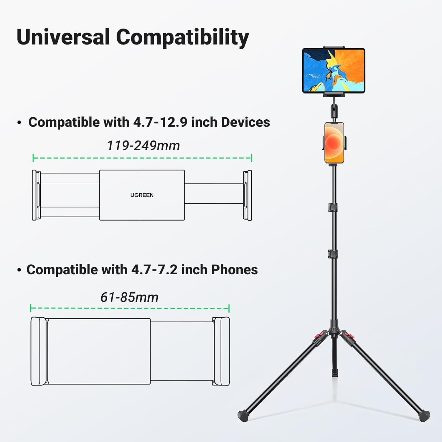 UGREEN Tripod Stand for Tablet and Phone 1.7M 15647 in Sri Lanka | ido.lk
