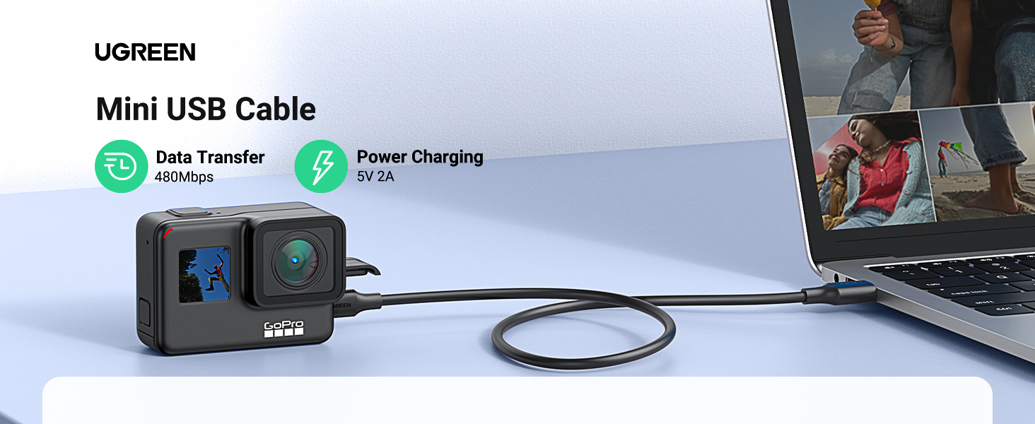 UGREEN Mini USB Cable 1M USB 2.0 to Mini 5 Pin Cable 10355 in Sri Lanka | ido.lk