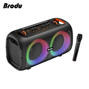 Brodu BTS-1709 Bluetooth Karaoke Speaker Rechargeable Party Speaker@ido.lk