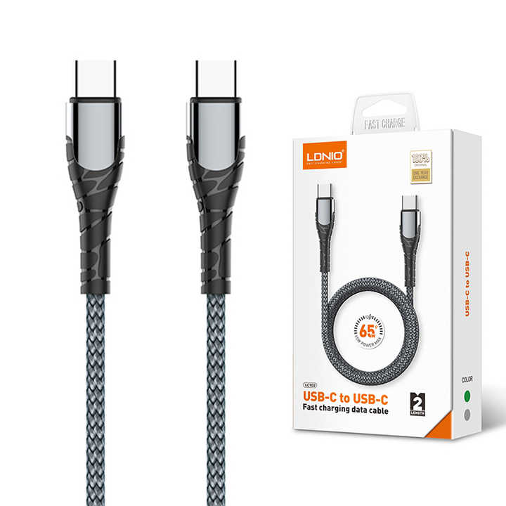LDNIO LC102 65W USB C to USB C Cable Fast Charging Data Cable Best Price in Sri Lanka | ido.lk