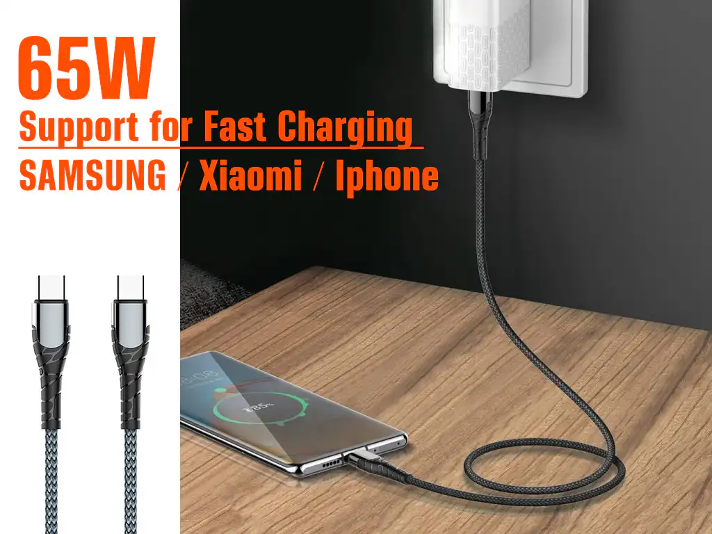 LDNIO-LC102-65W-USB-C-to-USB-C-Cable-Fast-Charging-Data-Cable-Sri-Lanka-ido.lk